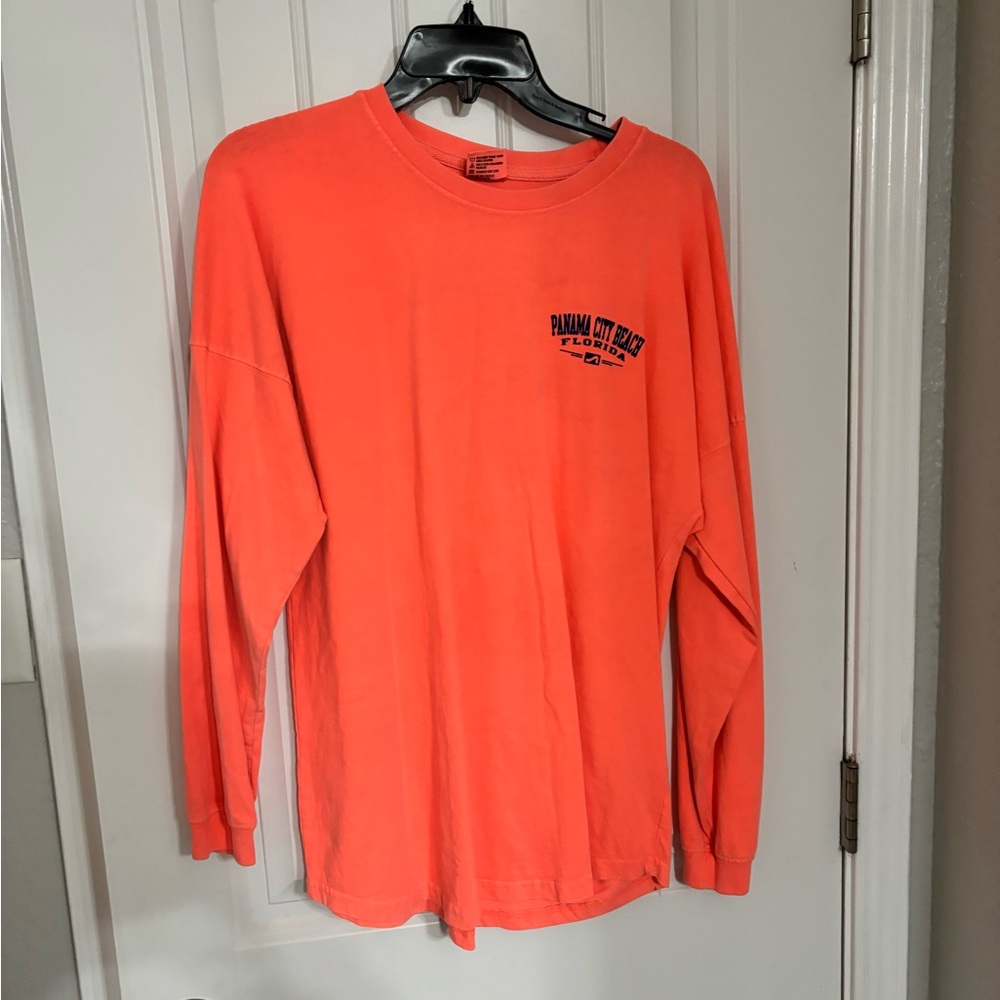 Men's Orange Long Sleeve Shirt